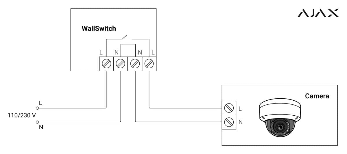 5 shema podklyucheniya pitaniya kamery cherez wallswitch v3- پشتیبانی | دزدگیر و خانه هوشمند آژاکس
