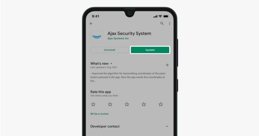 en android ajax security system updates@1x- پشتیبانی | دزدگیر و خانه هوشمند آژاکس